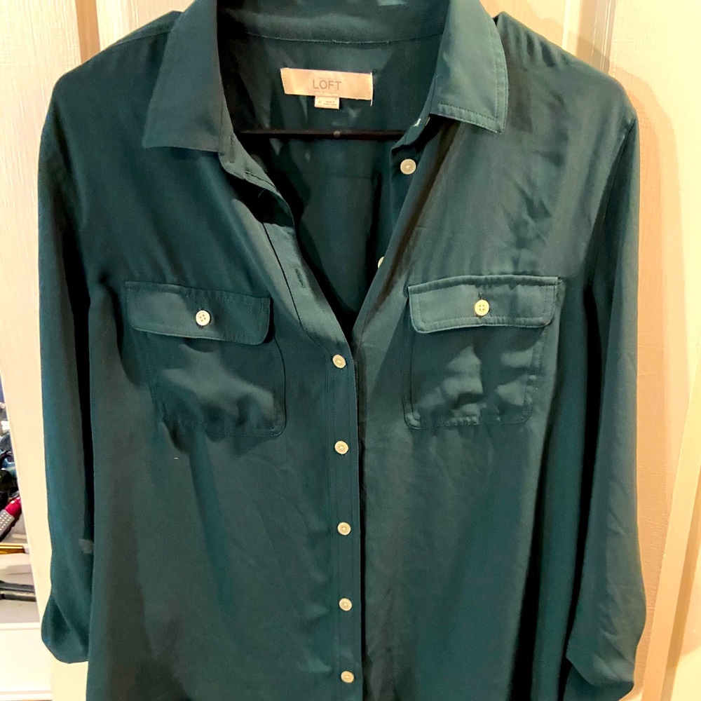 Forest green loft top